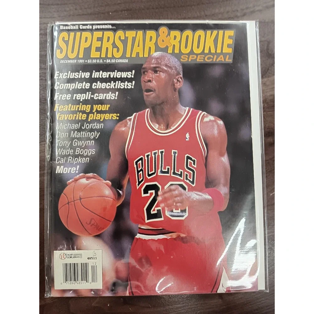 1991 SUPERSTAR‎ & ROOKIE SPECIAL MAGAZINE WITH MICHAEL JORDAN VERY VERY RARE